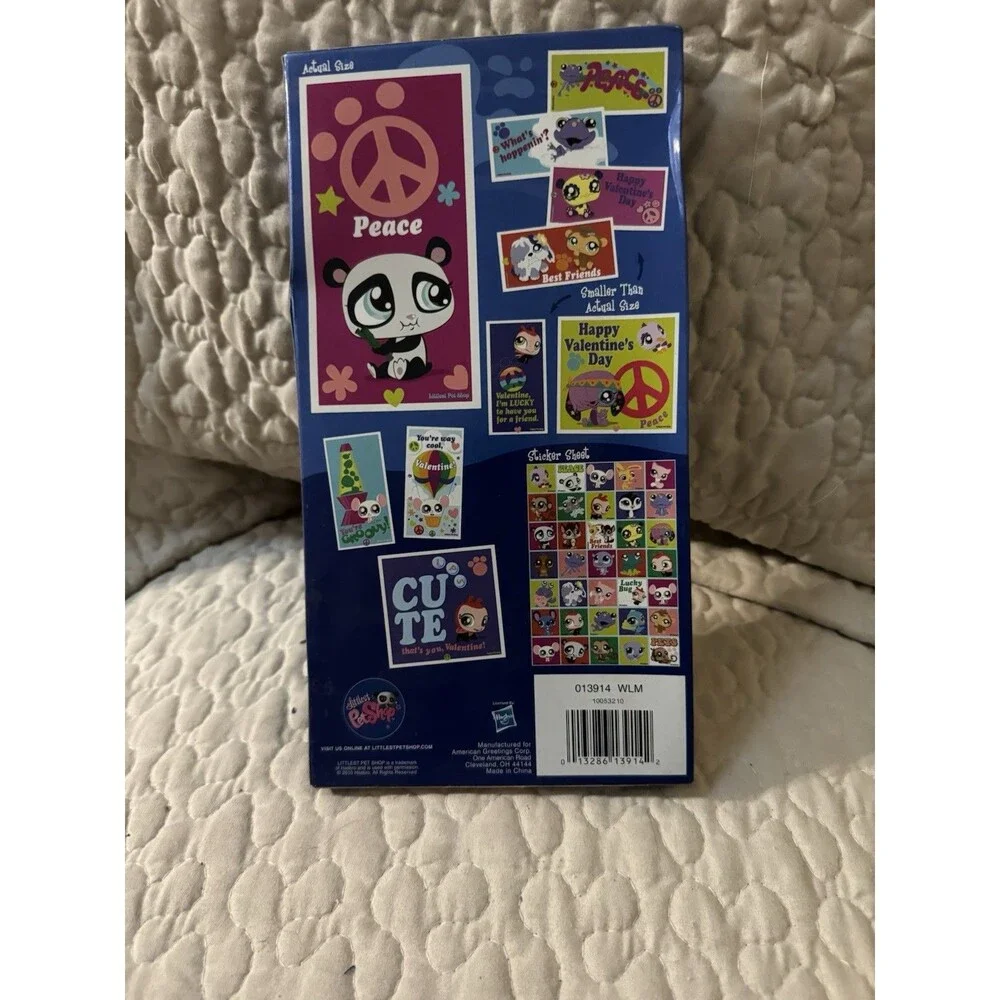 Littlest Pet Shop 30 Dazzling Foil Valentines Cards 35 Stickers 2010 Sealed